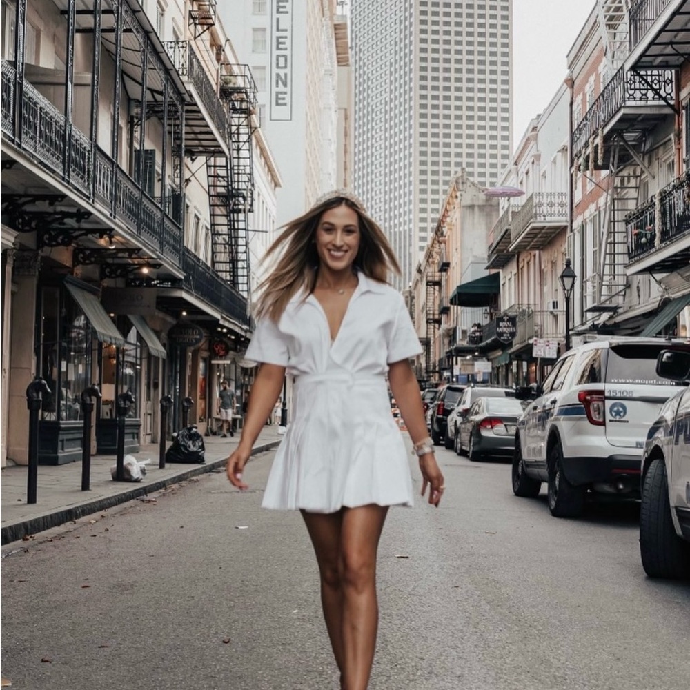 Elegant White Shirt Dress